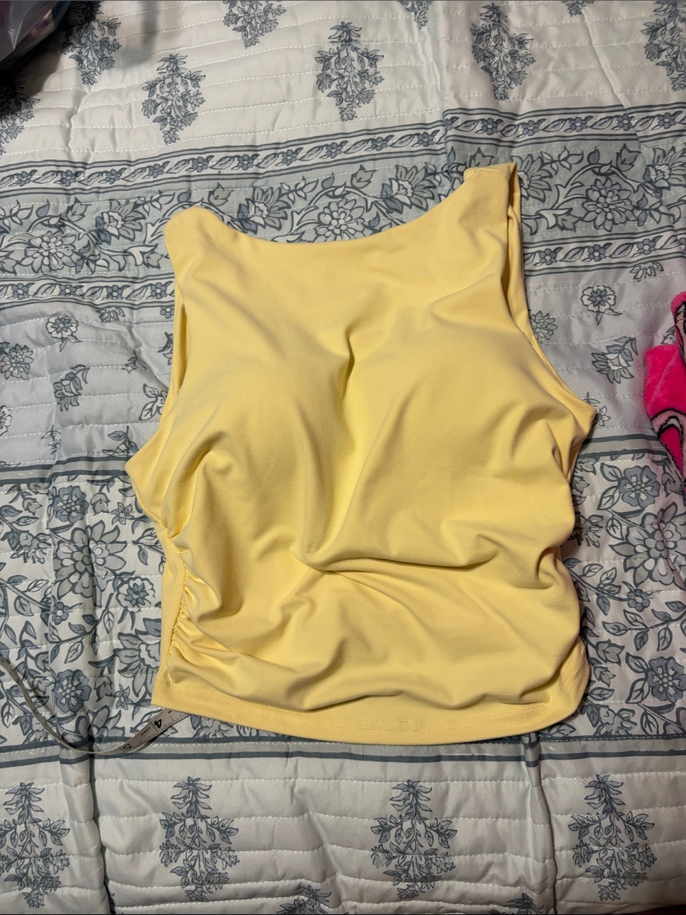 Open back yellow top